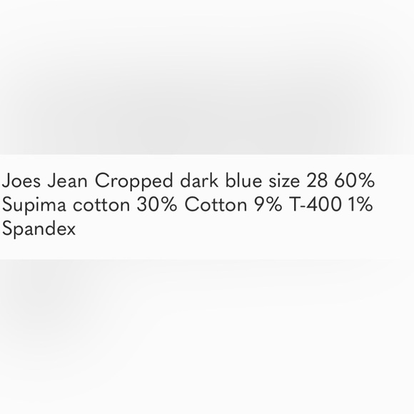 Joes Jean cropped blue size 29 - Picture 10 of 10